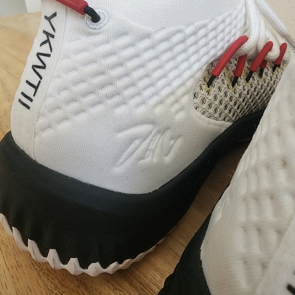 Adidas Mens Dame 4 Basketball Shoes Sneakers Lace Up Low Top White Black Size 7 main image 5